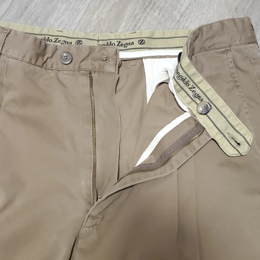 Ermenegildo Zegna cotton classic pants men size XXXL/58 - Picture 4 of 10